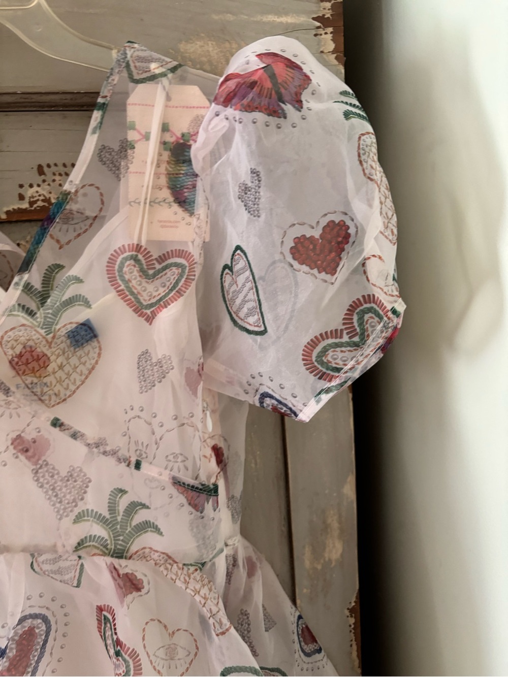Women Pink Heart & Pineapple Print Party Dress - Picture 4 of 10